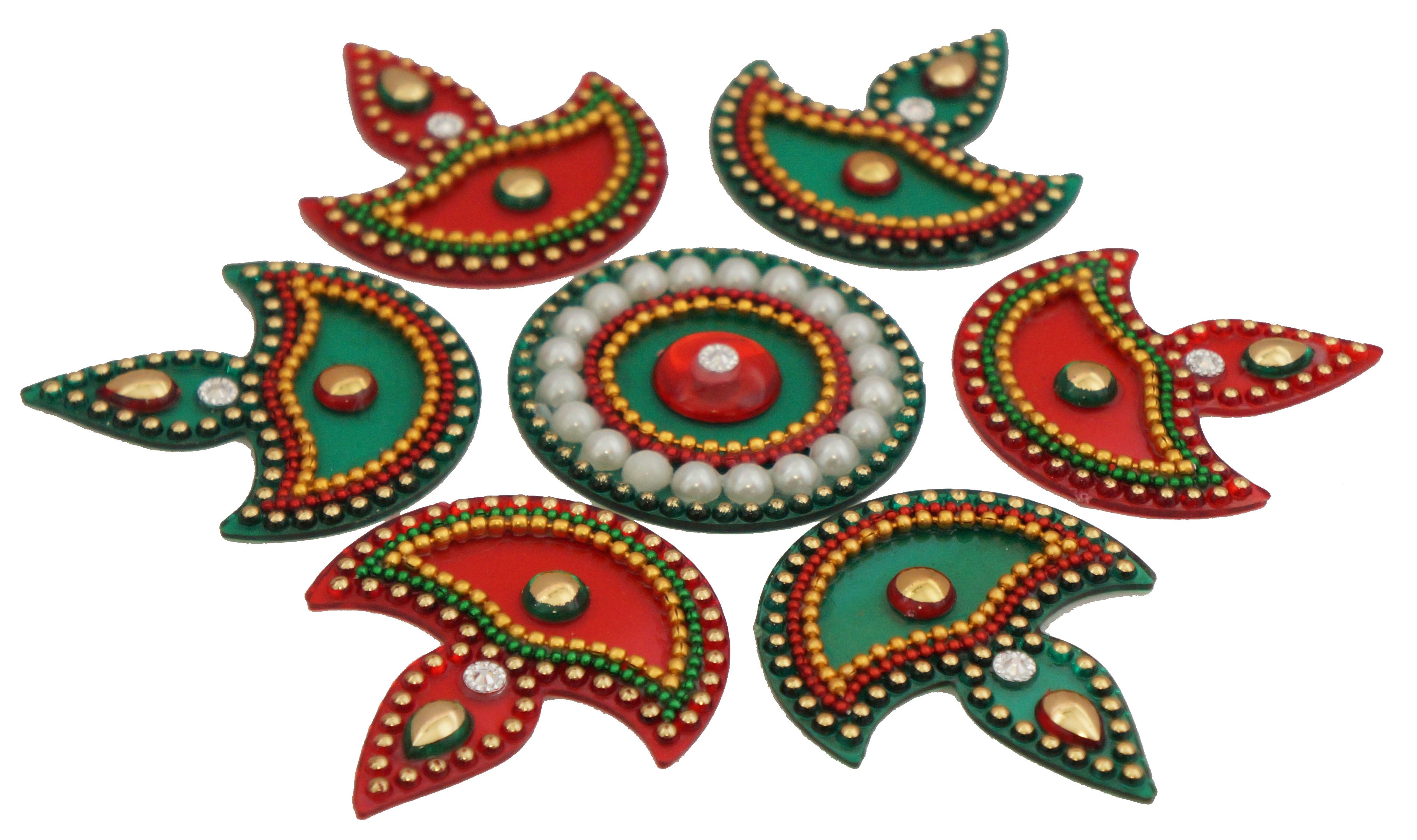 Acrylic Diya Rangoli