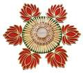 Big Round Chudi and Acrylic Lotus Rangoli