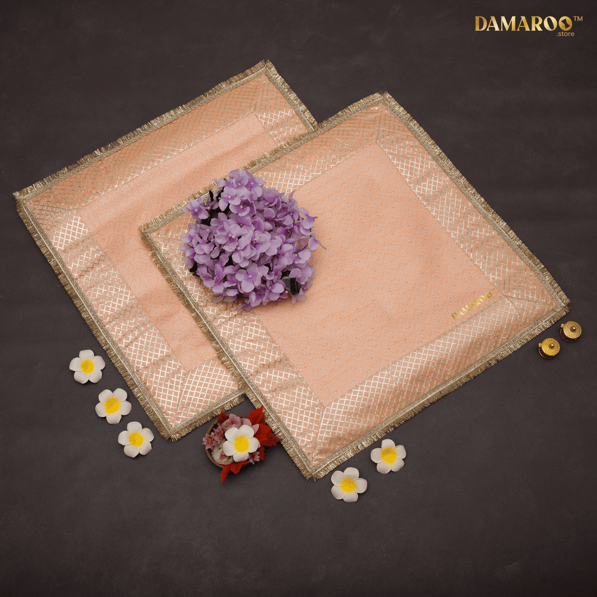 Peach Prabhā Aasan Pack of 2