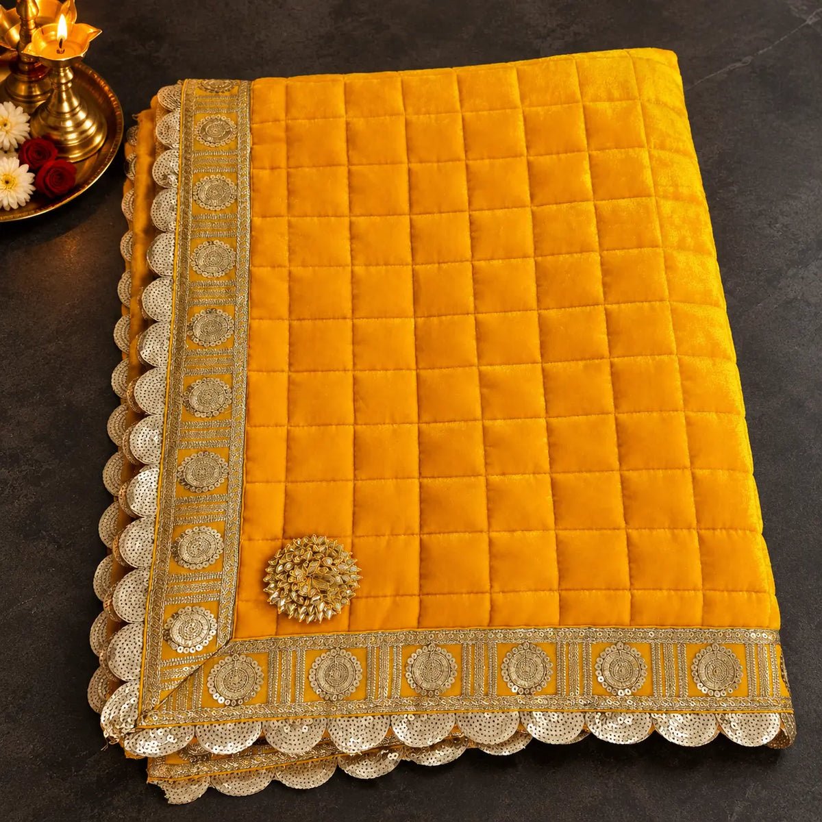 Pitambari Pooja Mat 4x6