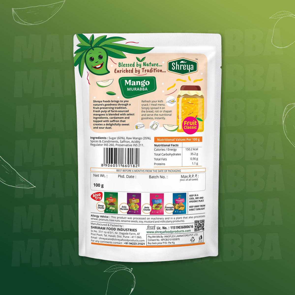 Mango Murabba Pouch