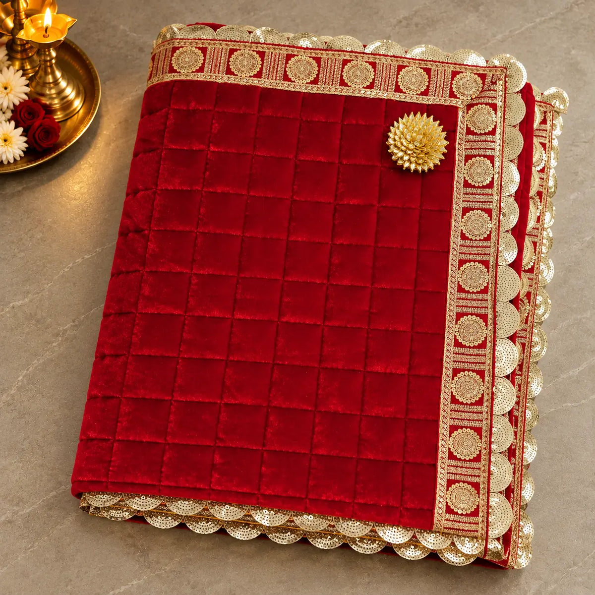 Pitambari Pooja Mat 4x6