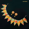 Saffron Leaf Toran & Shubh Labh Set