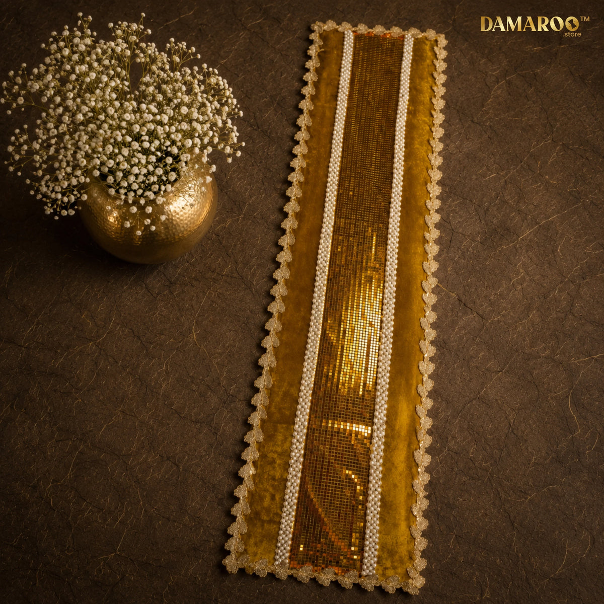 Golden Atelier Table Runner