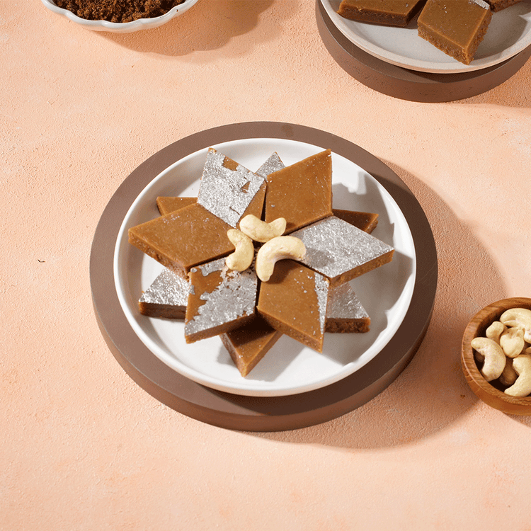 Jaggery Kaju Katli