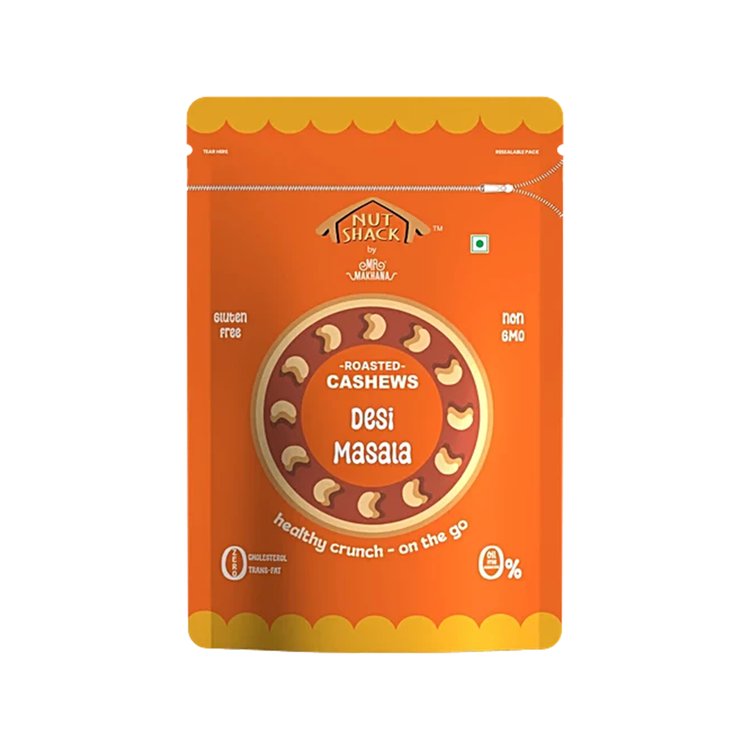 MR. MAKHANA Nut Shack Desi Masala Roasted Cashews 200 g