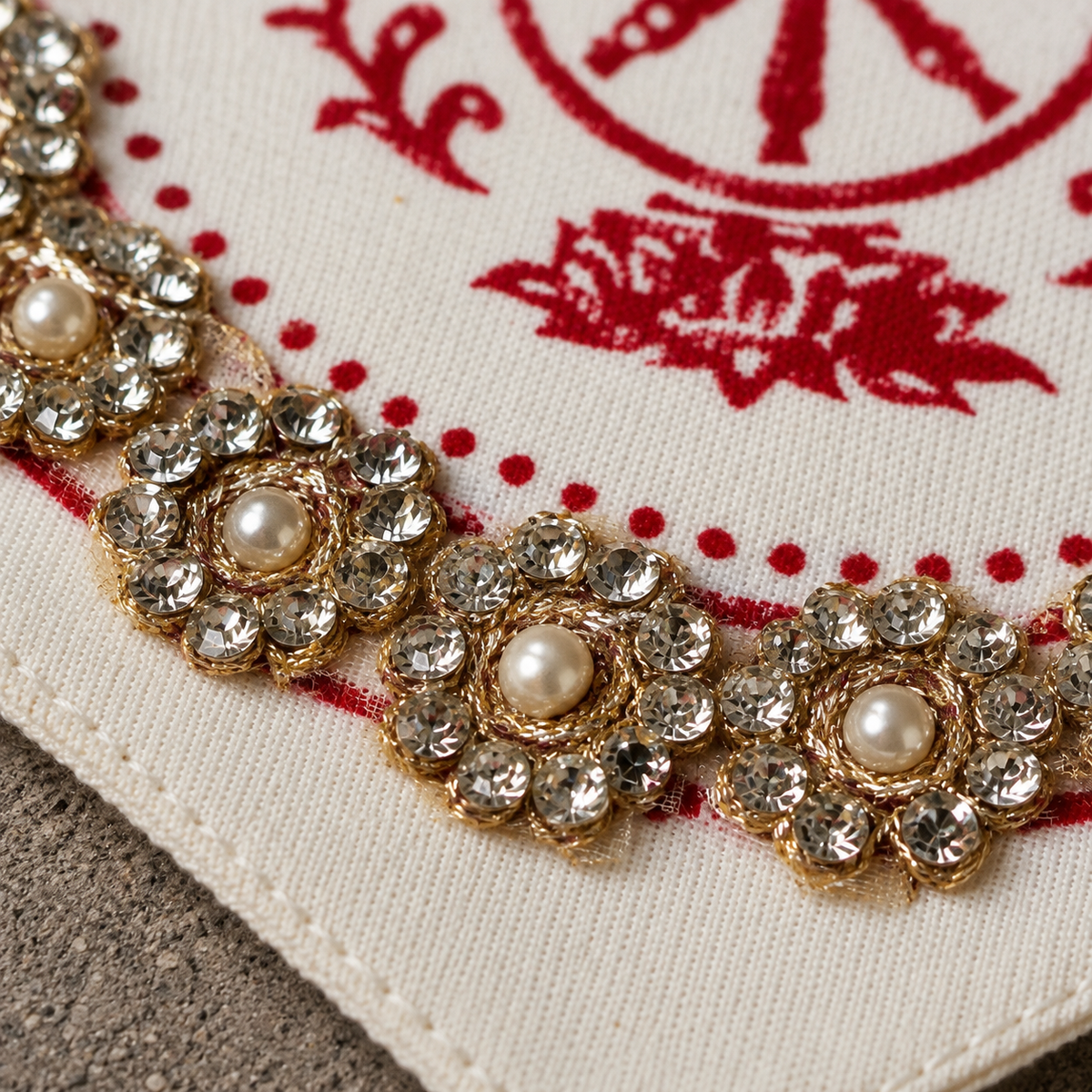 Saptamangal Block Print Jewel Toran