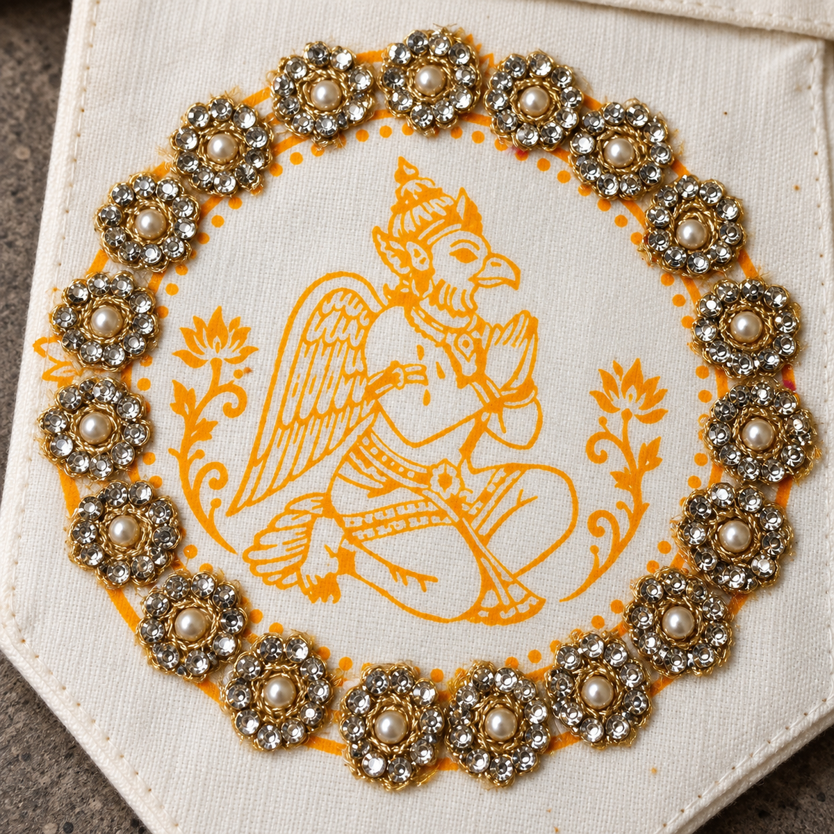 Saptamangal Block Print Jewel Toran