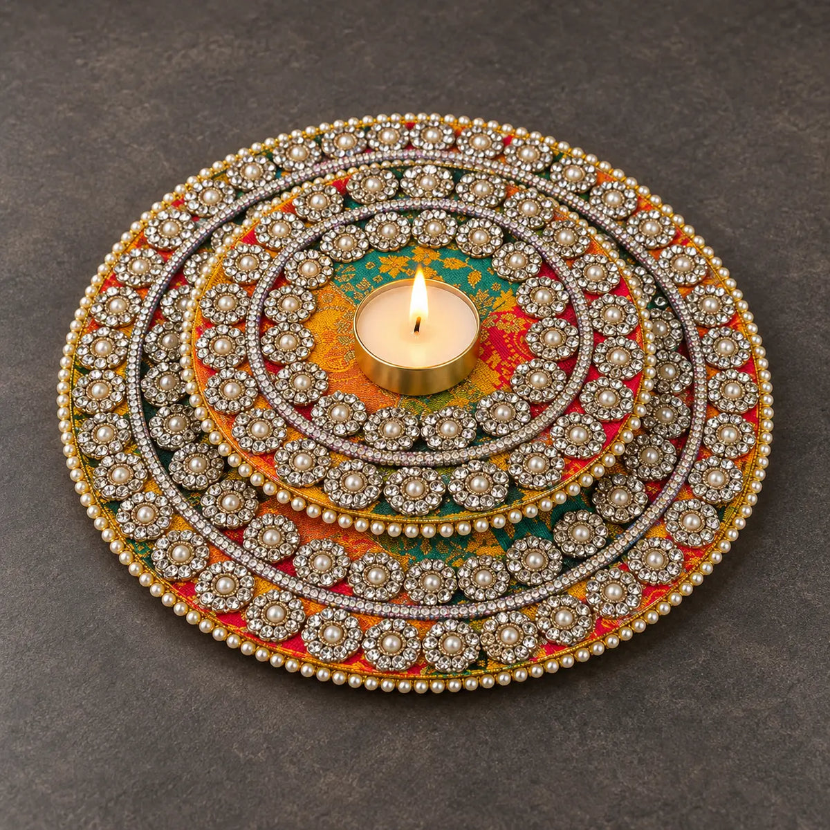 The Jewel Halo T Light Holder Set of 2