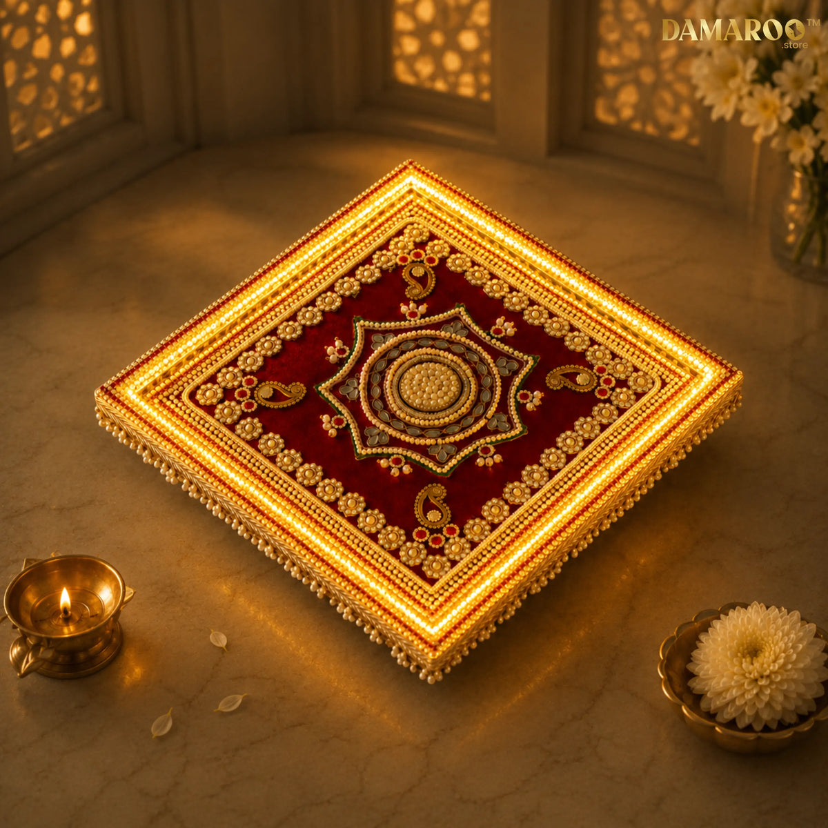 The Royal Halo LED Chowki