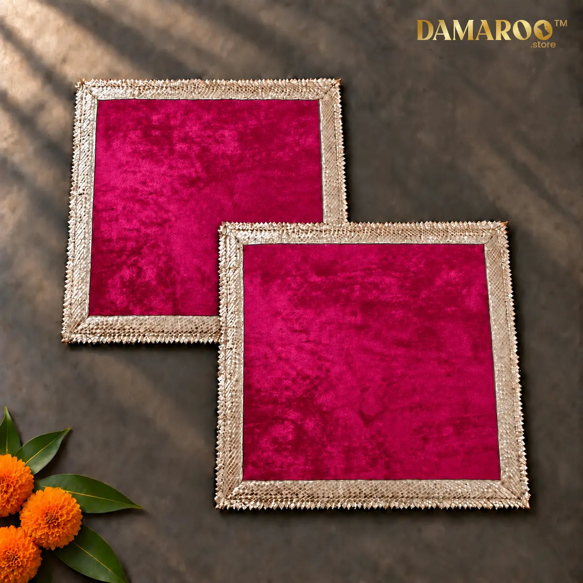 The Silver Weave Velvet Aasan