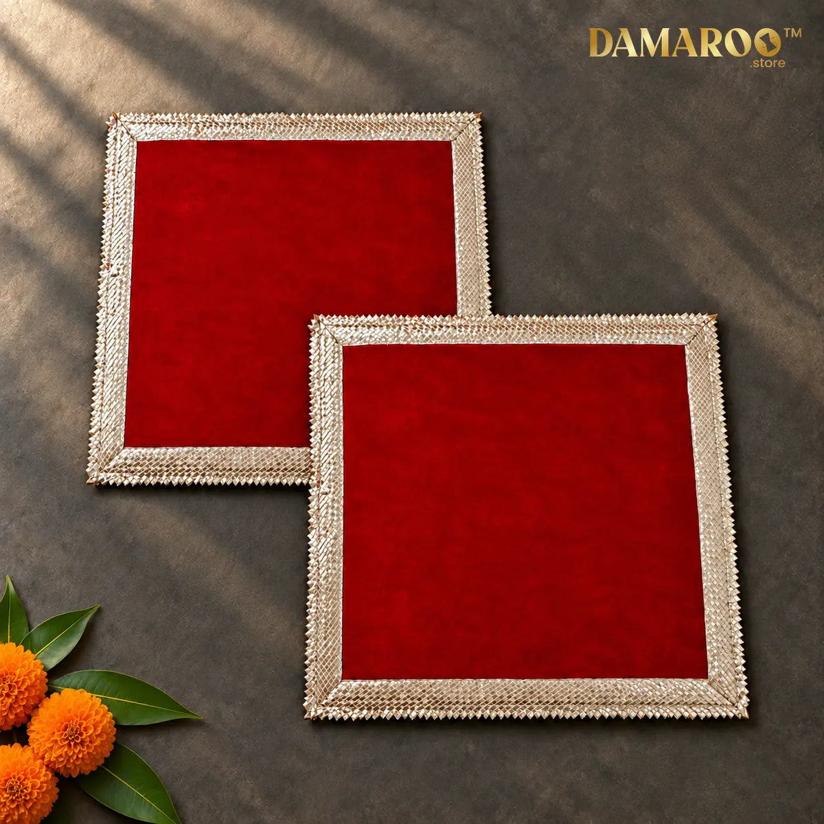 The Silver Weave Velvet Aasan